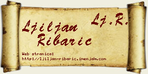Ljiljan Ribarić vizit kartica